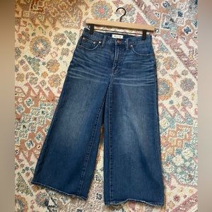 Madewell Wide LegDenim Crop size 26
